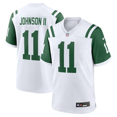 Nike Jermaine Johnson II New York Jets Classic Alternate Game Jersey White