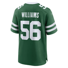 Nike Quincy Williams New York Jets Game Player Jersey – Legacy Green