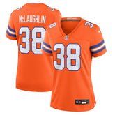 Nike Jaleel McLaughlin Denver Broncos Women's Mile High Collection 1977 Throwback Player Game Jersey Orange