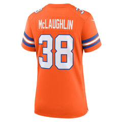 Nike Jaleel McLaughlin Denver Broncos Women's Mile High Collection 1977 Throwback Player Game Jersey Orange