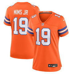 Nike Marvin Mims Jr Denver Broncos Women's Mile High Collection 1977 Throwback Player Game Jersey Orange