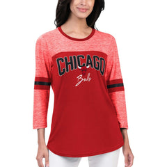 Chicago Bulls G-III 4Her by Carl Banks Women's Play the Game 3/4-Sleeve T-Shirt Red