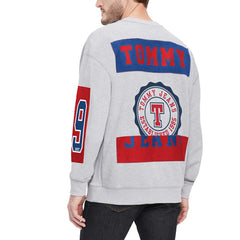 Philadelphia 76ers Tommy Jeans Hayes Crew Neck Pullover Sweatshirt Heather Gray