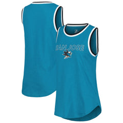 San Jose Sharks G-III 4Her by Carl Banks Women's Strategy Tank Top - Teal - NHL 201038257