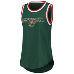 Minnesota Wild G-III 4Her by Carl Banks Women's Strategy Tank Top - Green - NHL 201038269