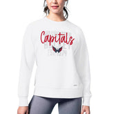 Washington Capitals MSX by Michael Strahan Women's Millie Raglan Pullover Sweatshirt - White - NHL 201038284