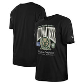 Milwaukee Bucks Unisex Oversized Essentials Boxy T-Shirt Black | New Era Lifestyle