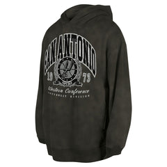 San Antonio Spurs Unisex Oversized Essentials Pigment Wash Fleece Pullover Hoodie Charcoal | New Era