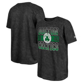 Boston Celtics Enzyme Washed Oversized T-Shirt Black | New Era Lifestyle