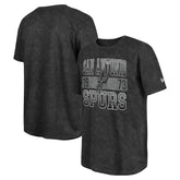 San Antonio Spurs Enzyme Washed Oversized T-Shirt Black | New Era US