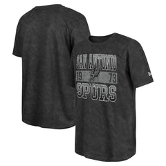 San Antonio Spurs Enzyme Washed Oversized T-Shirt Black | New Era US