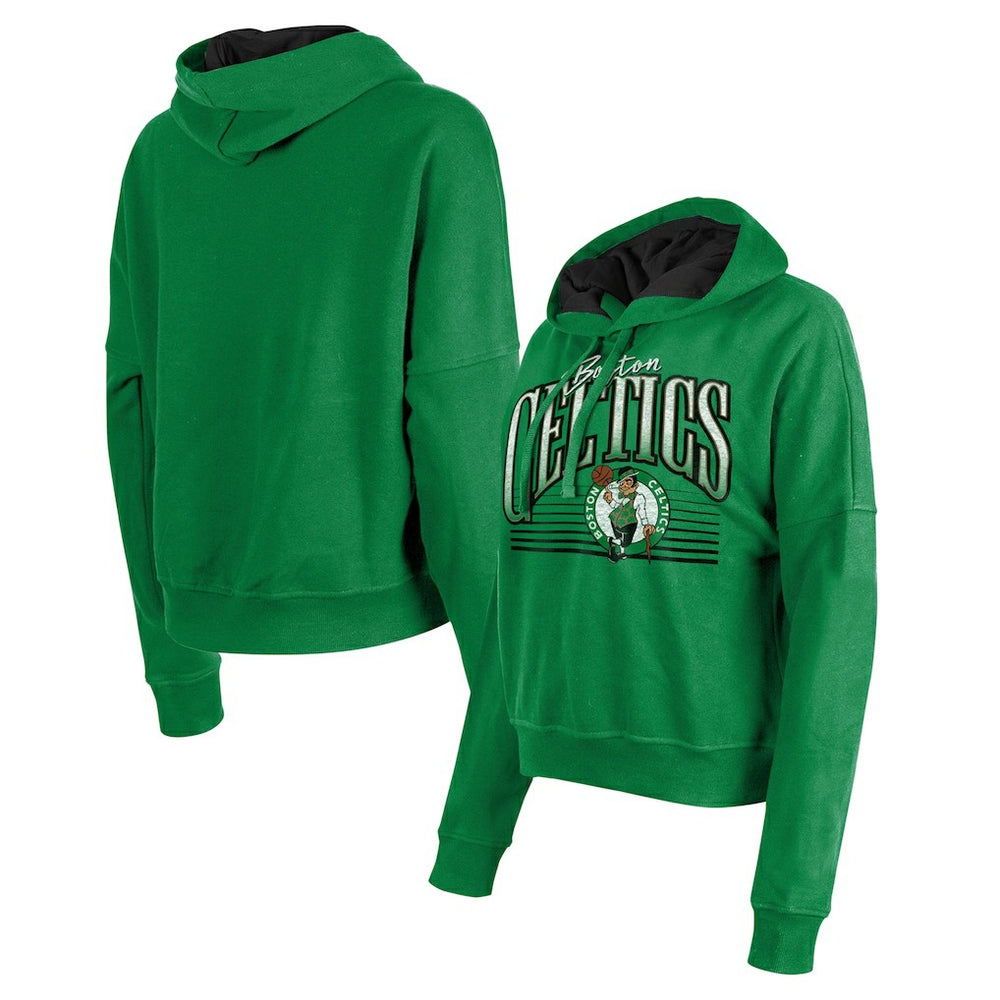 Boston Celtics Women's Boxy Pullover Hoodie Kelly Green | New Era outlet