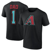 Arizona Diamondbacks Father's Day #1 Dad T-Shirt - Black - MLB Discount