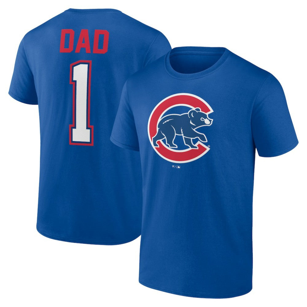 Chicago Cubs Father's Day #1 Dad T-Shirt - Royal - MLB Online