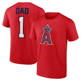 Los Angeles Angels Father's Day #1 Dad T-Shirt - Red - MLB on Sale