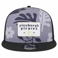 Pittsburgh Pirates New Era Bikini Bottom Trucker 9FIFTY Snapback Hat - Black - New Era Discount