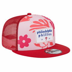 Philadelphia Phillies New Era Bikini Bottom Trucker 9FIFTY Snapback Hat - Red - New Era on Sale