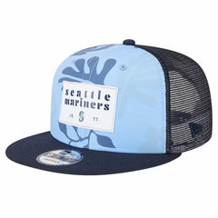 Seattle Mariners New Era Bikini Bottom Trucker 9FIFTY Snapback Hat - Navy - New Era Discount