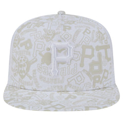 Pittsburgh Pirates New Era Logo Dunes A-Frame Trucker 9FIFTY Snapback Hat - White - New Era on Sale