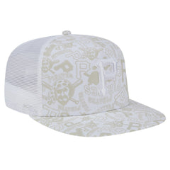 Pittsburgh Pirates New Era Logo Dunes A-Frame Trucker 9FIFTY Snapback Hat - White - New Era on Sale