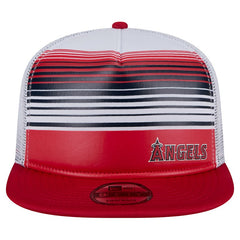 Los Angeles Angels New Era Team Horizon 9FIFTY A-Frame Trucker Snapback Hat - Red - New Era Sale