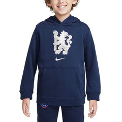 Chelsea Youth Club Pullover Hoodie Navy - Nike Discount