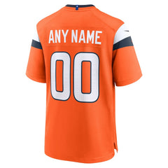 Nike Denver Broncos Mile High Collection Custom Game Jersey Orange