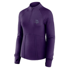 Fanatics Minnesota Vikings Women's Elements Raglan Quarter-Zip Jacket Purple
