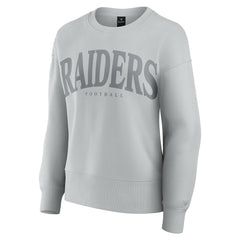 Fanatics Las Vegas Raiders Women's Elements Pullover Sweatshirt Gray