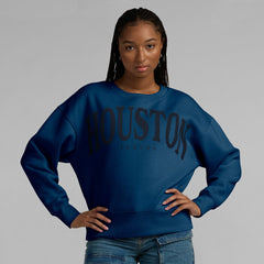 Fanatics Houston Texans Women's Elements Pullover Sweatshirt Navy