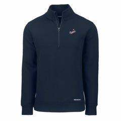 Los Angeles Dodgers Cutter & Buck Cooperstown Collection Roam Eco Recycled Quarter-Zip Pullover - Navy - MLB Discount