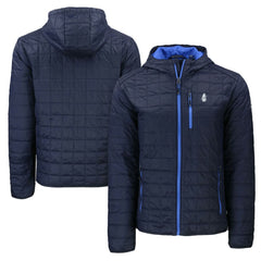 Chicago Cubs Cutter & Buck Cooperstown Collection Rainier Primaloft Eco Full-Zip Hooded Jacket - Navy - MLB Sale