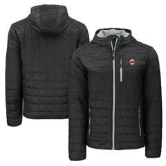 San Francisco Giants Cutter & Buck Cooperstown Collection Rainier Primaloft Eco Full-Zip Hooded Jacket - Black - MLB Lifestyle