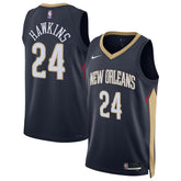 Jordan Hawkins New Orleans Pelicans Unisex Swingman Jersey Icon Edition Navy | Nike Lifestyle