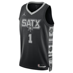 Victor Wembanyama San Antonio Spurs Jordan Brand Unisex Swingman Jersey Statement Edition Black