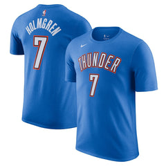 Chet Holmgren Oklahoma City Thunder Icon Edition Name & Number T-Shirt Blue | Nike discount