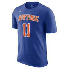 Jalen Brunson New York Knicks Icon Edition Name & Number T-Shirt Blue | Nike