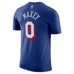 Tyrese Maxey Philadelphia 76ers Icon Edition Name & Number T-Shirt Royal | Nike outlet