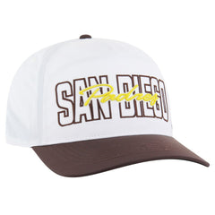 San Diego Padres '47 Lineman Hitch Adjustable Hat - White - 47 brand Lifestyle