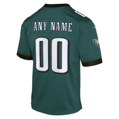 Nike Philadelphia Eagles Youth Custom Game Jersey Midnight Green