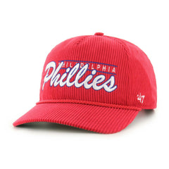 Philadelphia Phillies '47 Corduroy Hitch Adjustable Hat - Red - 47 brand Lifestyle