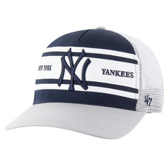 New York Yankees '47 Gridiron Super Stripe Relaxed Trucker Hitch Adjustable Hat - Navy - 47 brand Lifestyle