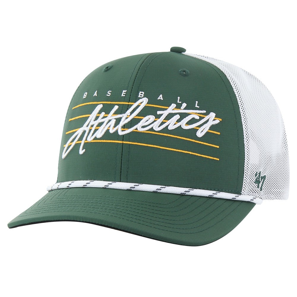 Athletics '47 Downburst Trucker Adjustable Hat - Green - 47 brand Discount