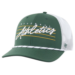 Athletics '47 Downburst Trucker Adjustable Hat - Green - 47 brand Discount