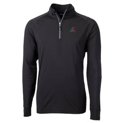 Arizona Diamondbacks Cutter & Buck Adapt Eco Knit Recycled Quarter-Zip Pullover Top - Black - MLB Sale