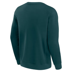 Fanatics Philadelphia Eagles Unisex Elements Unlimited Fleece Pullover Sweatshirt Midnight Green