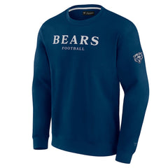 Fanatics Chicago Bears Unisex Elements Unlimited Fleece Pullover Sweatshirt Navy