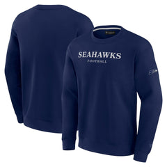 Fanatics Seattle Seahawks Unisex Elements Unlimited Fleece Pullover Sweatshirt College Navy