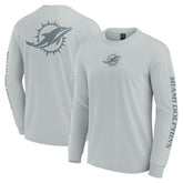 Fanatics Miami Dolphins Unisex Elements Strive Long Sleeve T-Shirt Gray