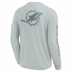 Fanatics Miami Dolphins Unisex Elements Strive Long Sleeve T-Shirt Gray